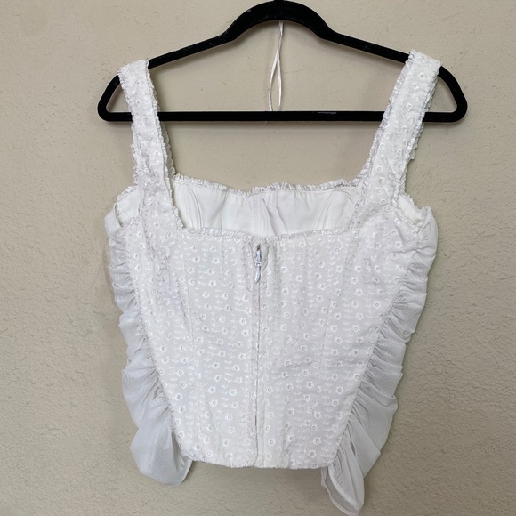 HOUSE OF CB 'Catalina' White Broderie Anglais Corset NWOT size XL - Picture 10 of 11